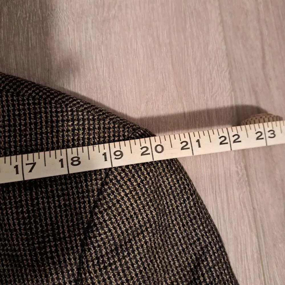 Vintage Chaps Ralph Lauren Men's Wool Blazer Tweed Multicolor 42T Canada FLAW